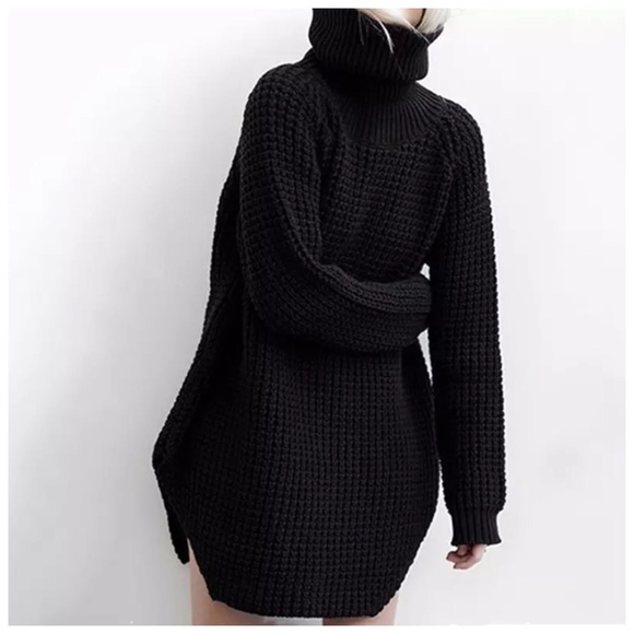 ❤️ Chunky Tunic Turtleneck Sweater - Picture 3 of 8